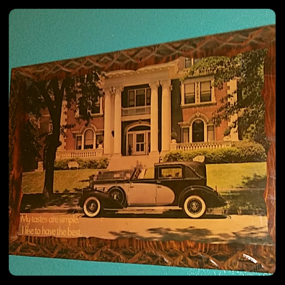 Vintage wooden picture